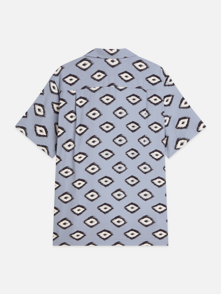 Viscose printed short sleeved regular-fit shirt