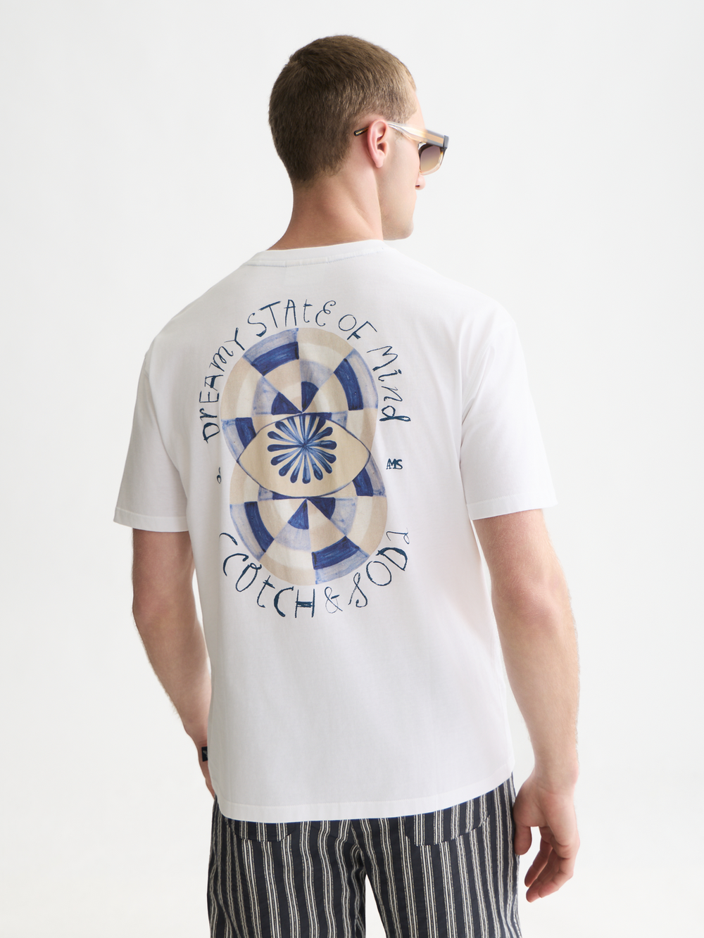 Front and back artwork  relaxed-fit T-shirt