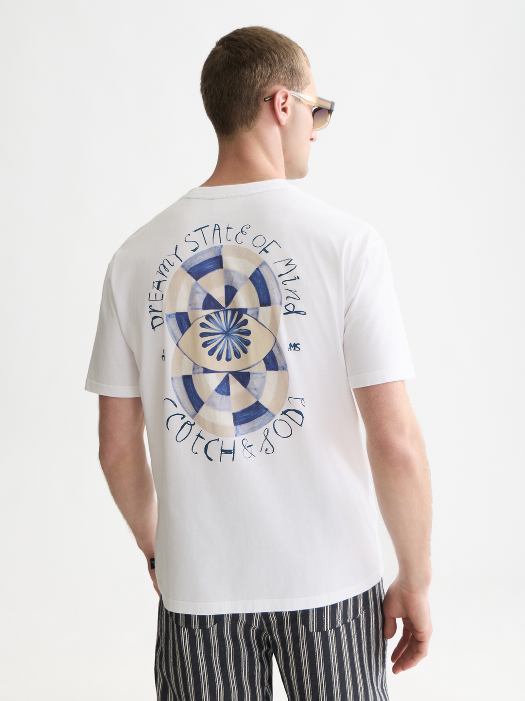 Front and back artwork  relaxed-fit T-shirt