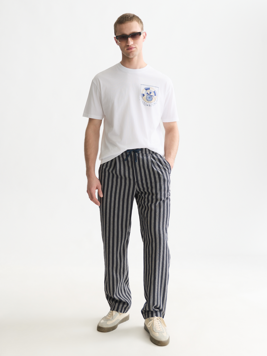 Front and back artwork  relaxed-fit T-shirt