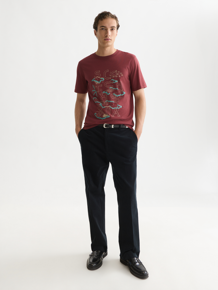 Front artwork regular-fit T-shirt