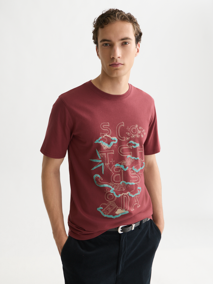 Front artwork regular-fit T-shirt
