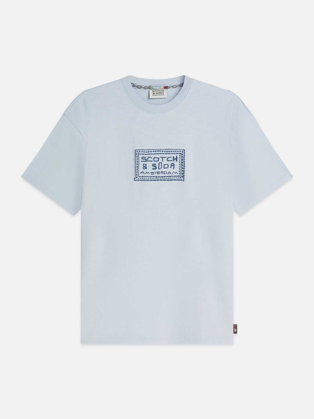 Embroidered front artwork relaxed-fit T-shirt