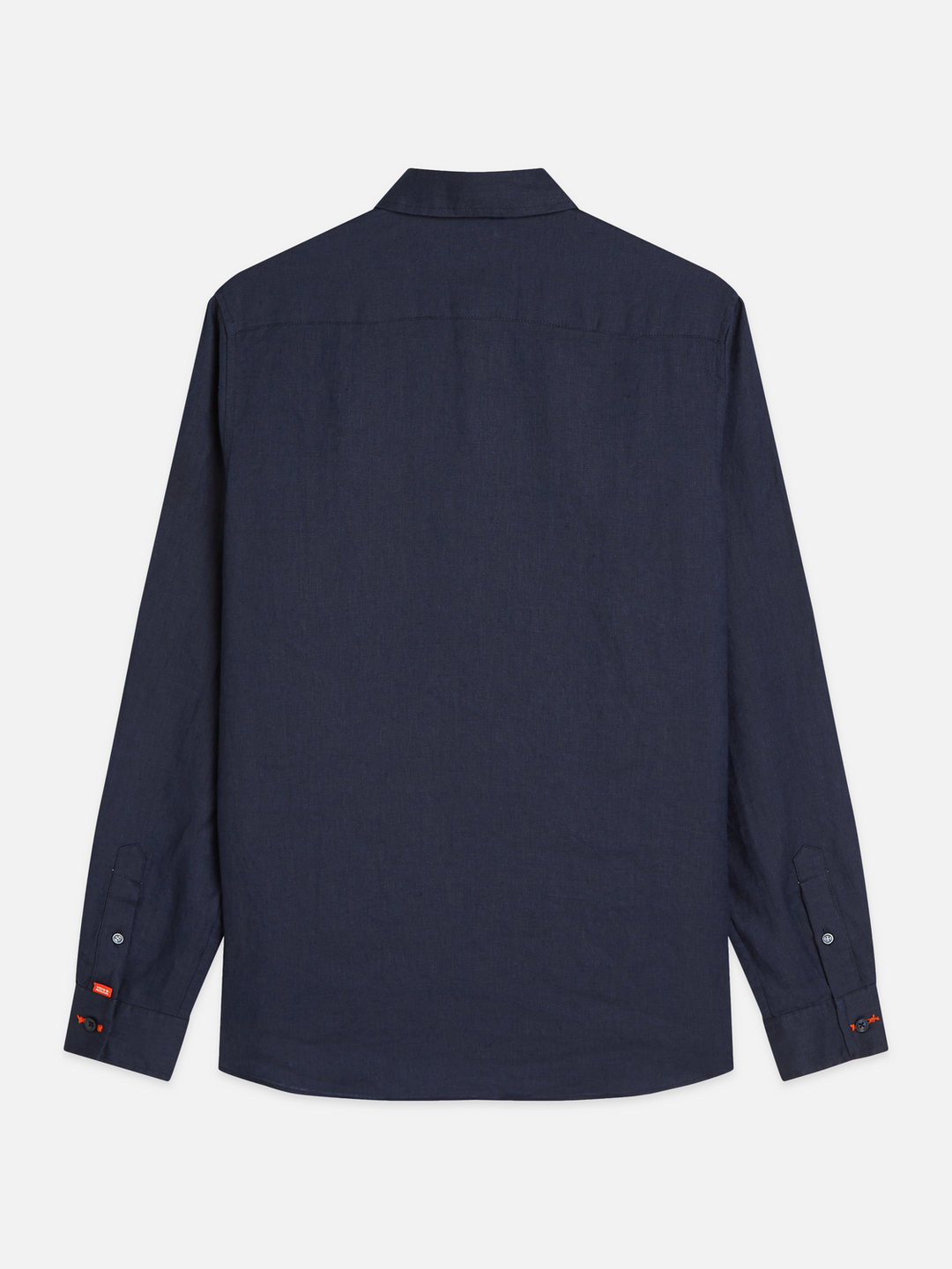 Solid linen regular-fit shirt