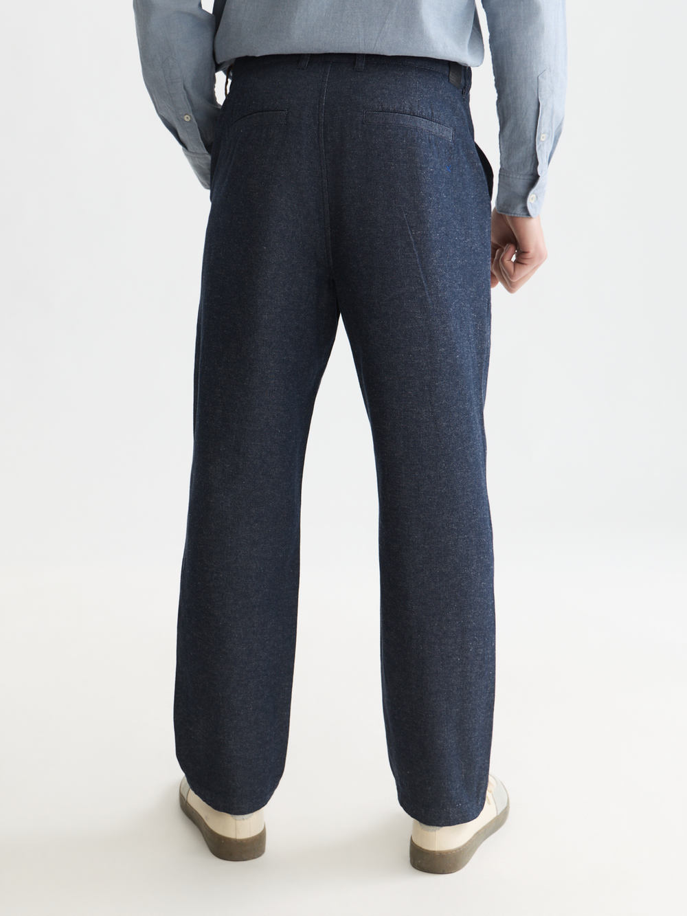 Harper cotton-linen tapered fit chino