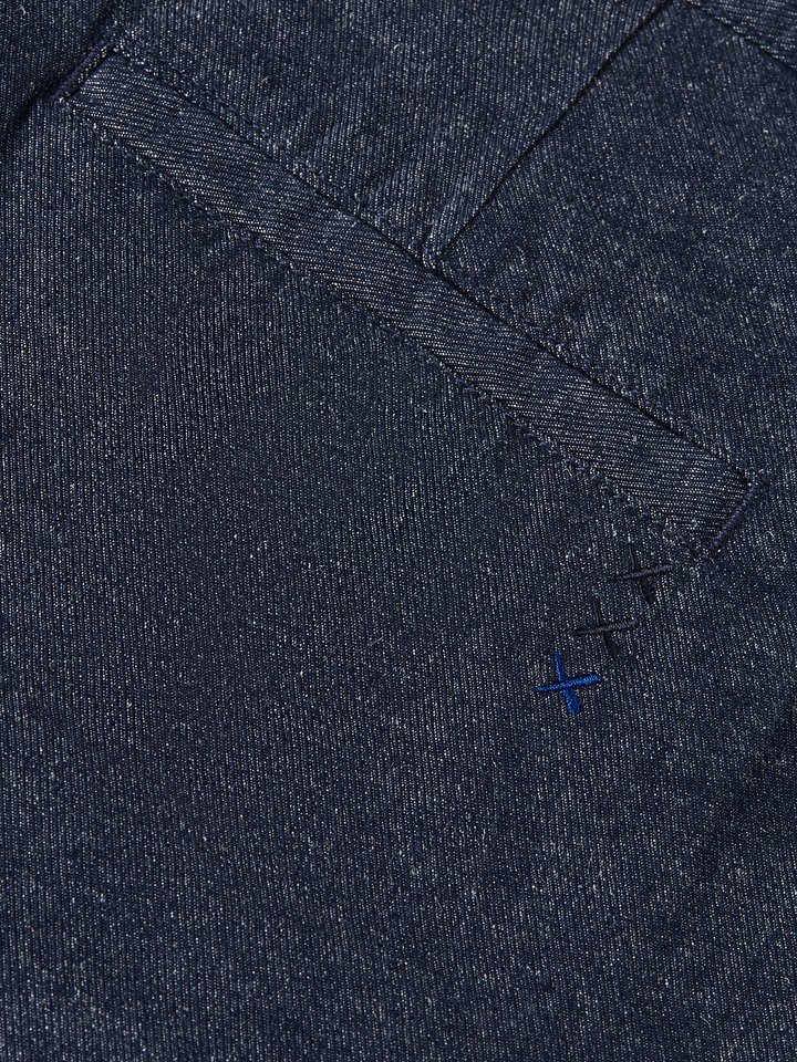 Harper cotton-linen tapered fit chino