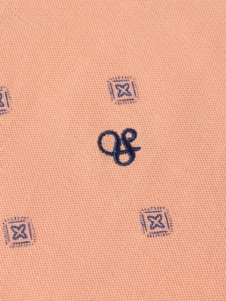 Printed over-dye regular-fit polo