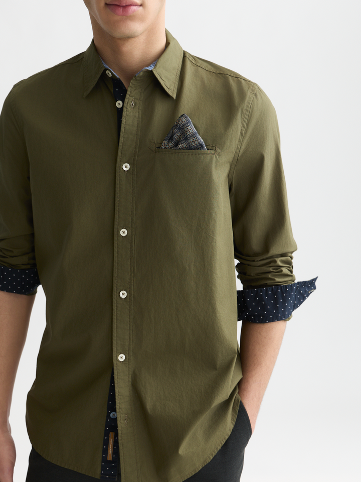 Cotton poplin regular-fit shirt