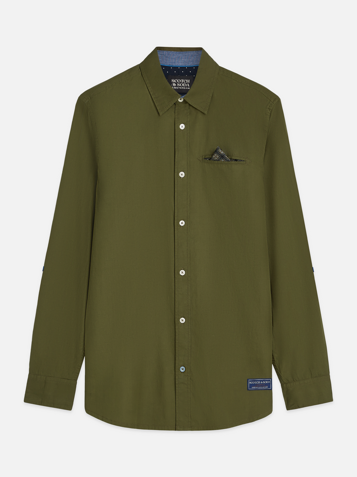 Cotton poplin regular-fit shirt