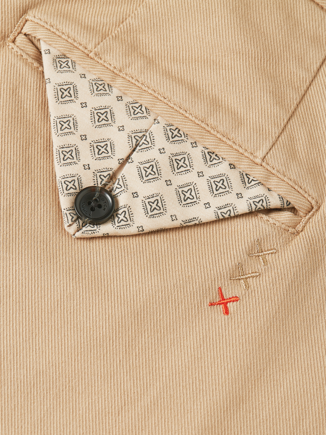 Warren cotton blend twill belted chino