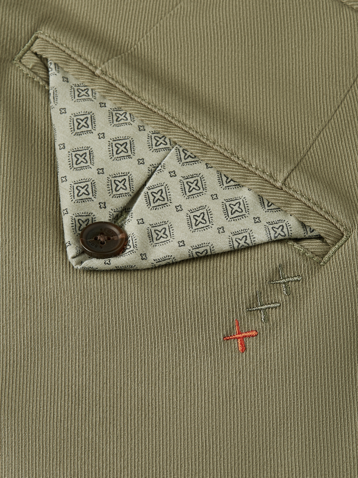 Warren cotton blend twill belted chino