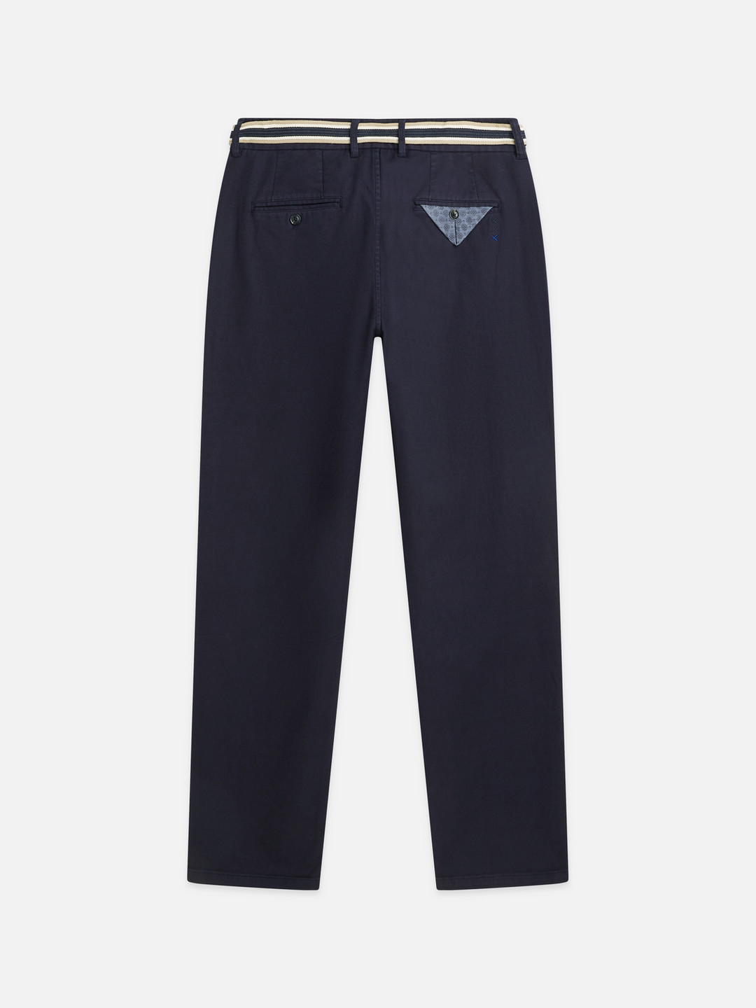 Warren cotton blend twill belted chino