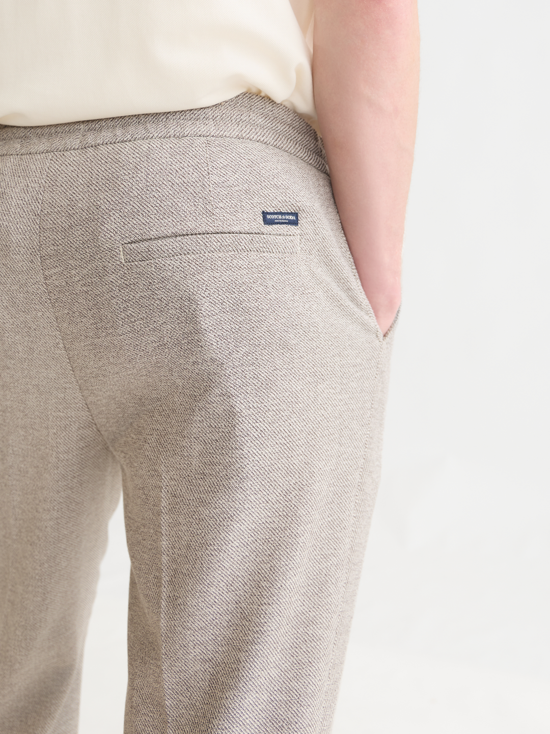 Finch tailored structured yarn-dyed weave jogger