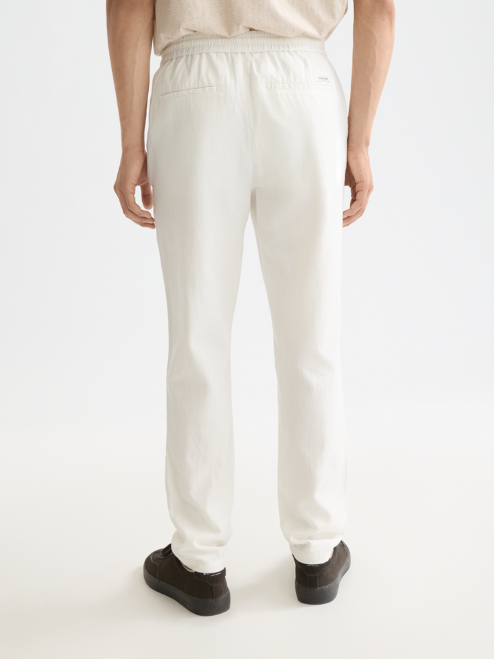NOS Warren cotton-linen twill jogger