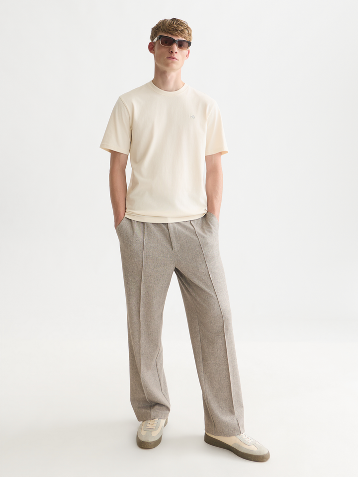 Tailored melangejersey relaxed