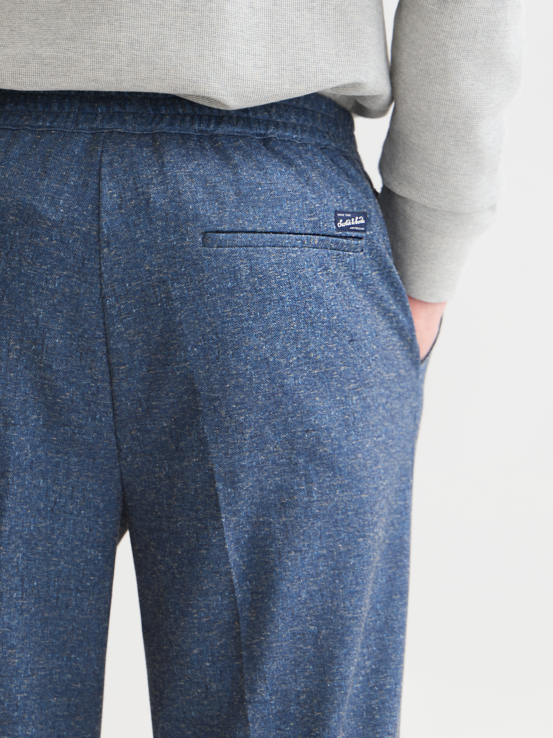 Tailored melangejersey relaxed