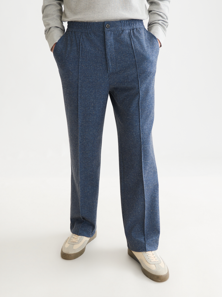Tailored melangejersey relaxed