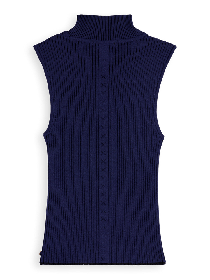 Ribbed knitted tank