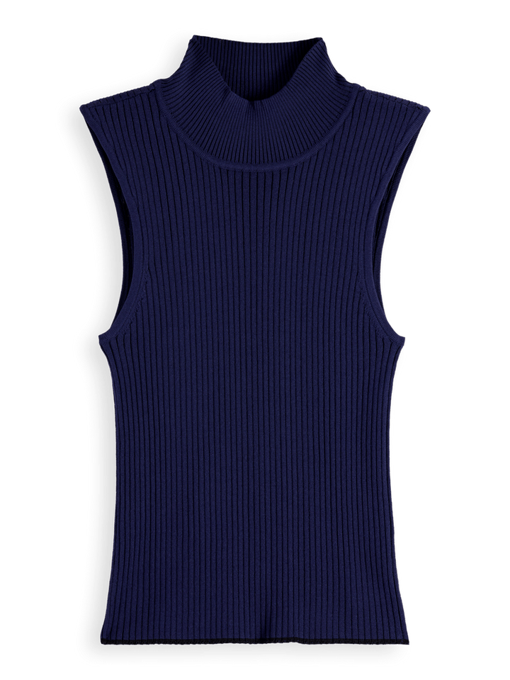 Ribbed knitted tank