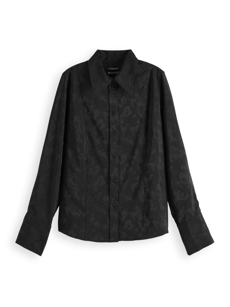Satin Jacquard Shirt