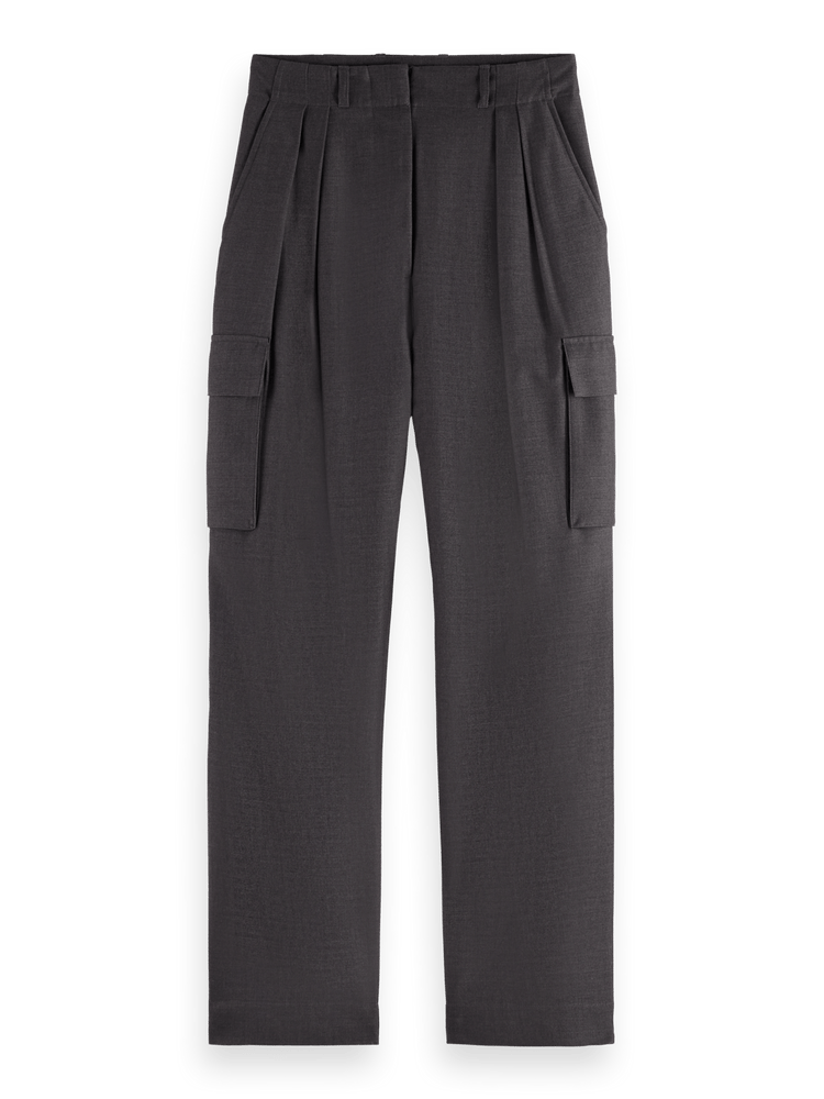 Faye high-rise tapered leg cargo pant