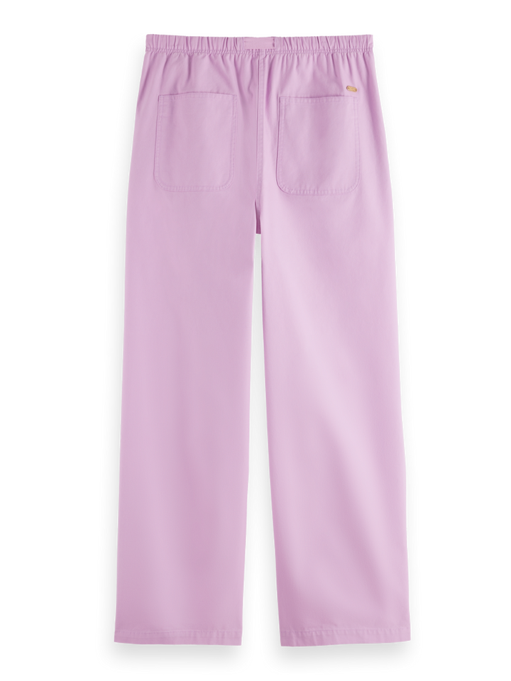 Ezra high-rise wide-leg belted pant