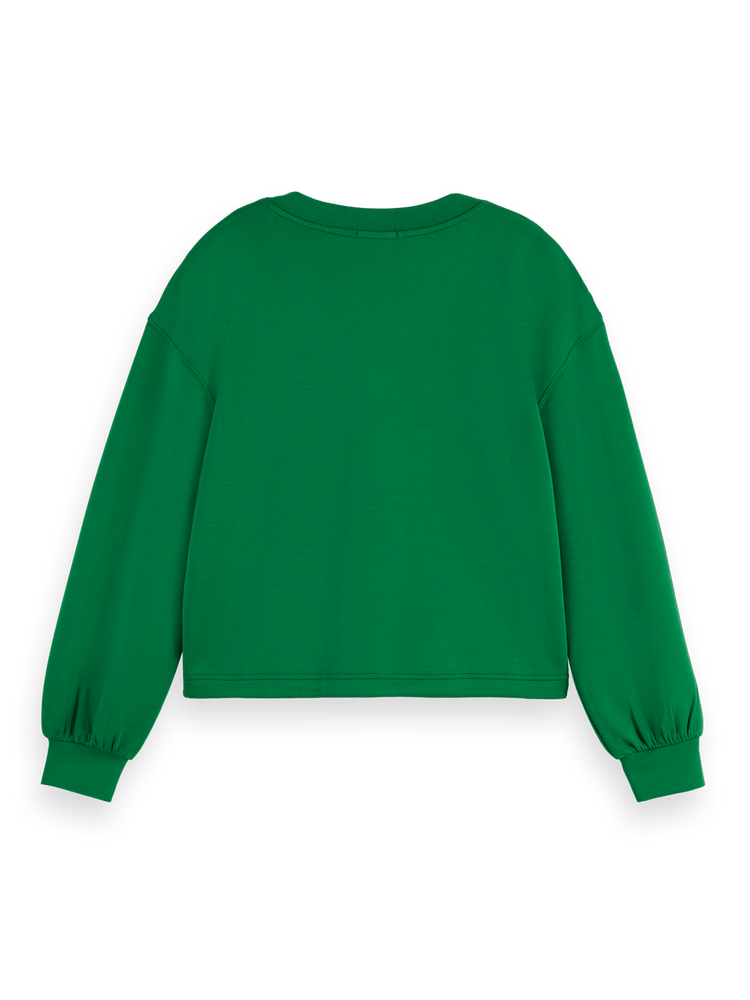 V-neck modal sweatshirt
