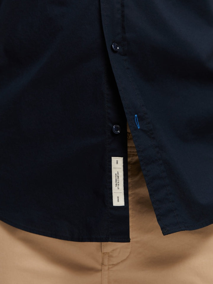 Solid organic co/ea slim fit shirt