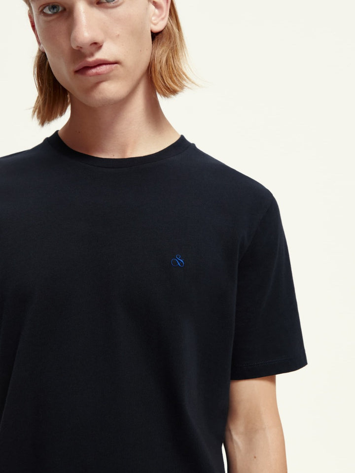 Crewneck jersey T-shirt in Organic Cotton
