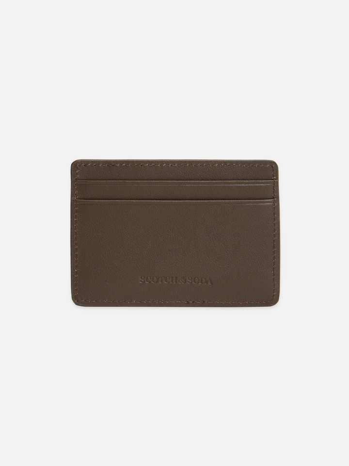 Textured Leather Slim Cardholder