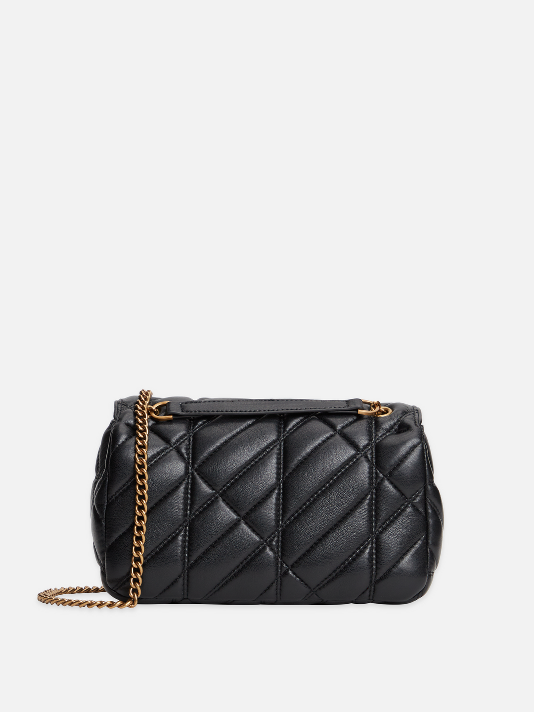 Faux Leather Chain Strap Crossbody