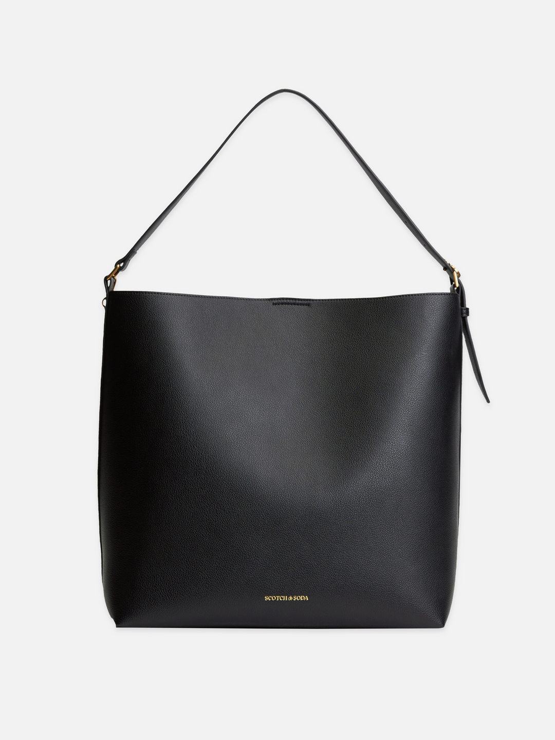 Faux Leather Shopper Tote Bag