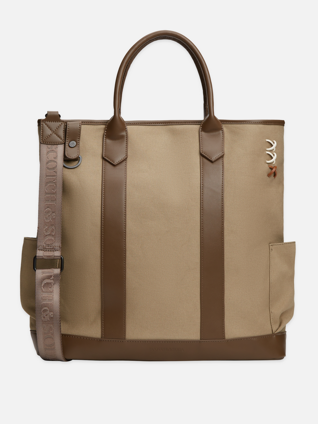 Canvas 3 Crosses Tote Bag