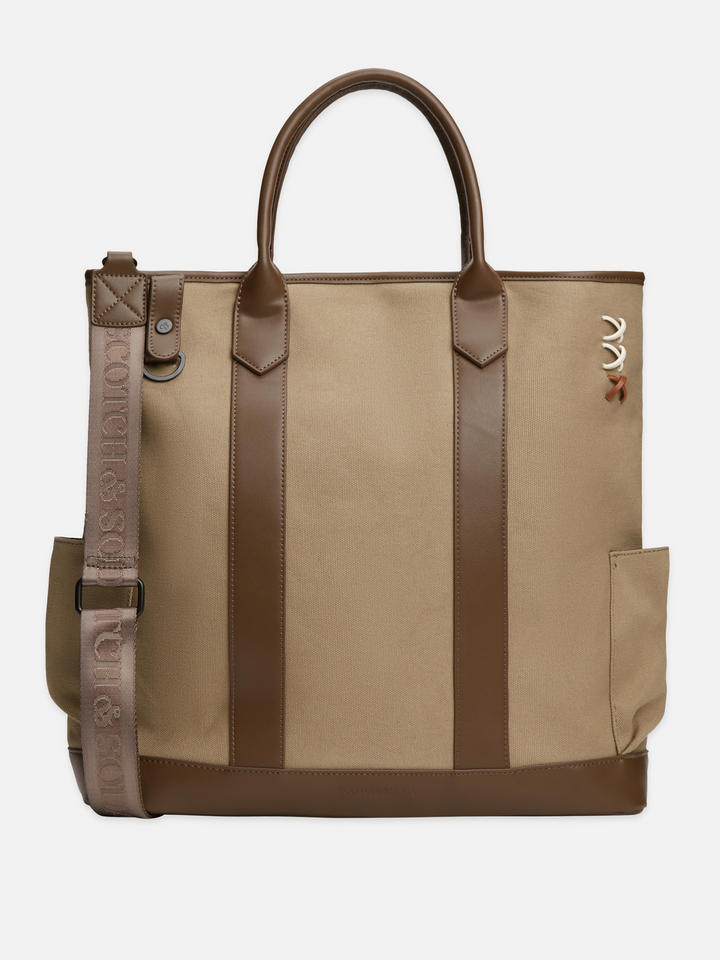 Canvas 3 Crosses Tote Bag