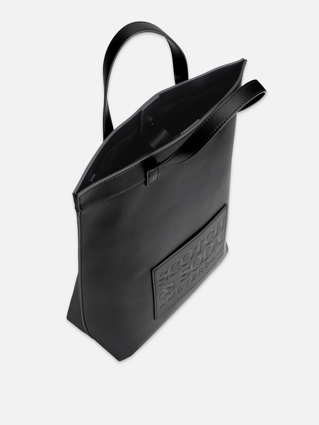 Faux Leather Embossed Tote Bag