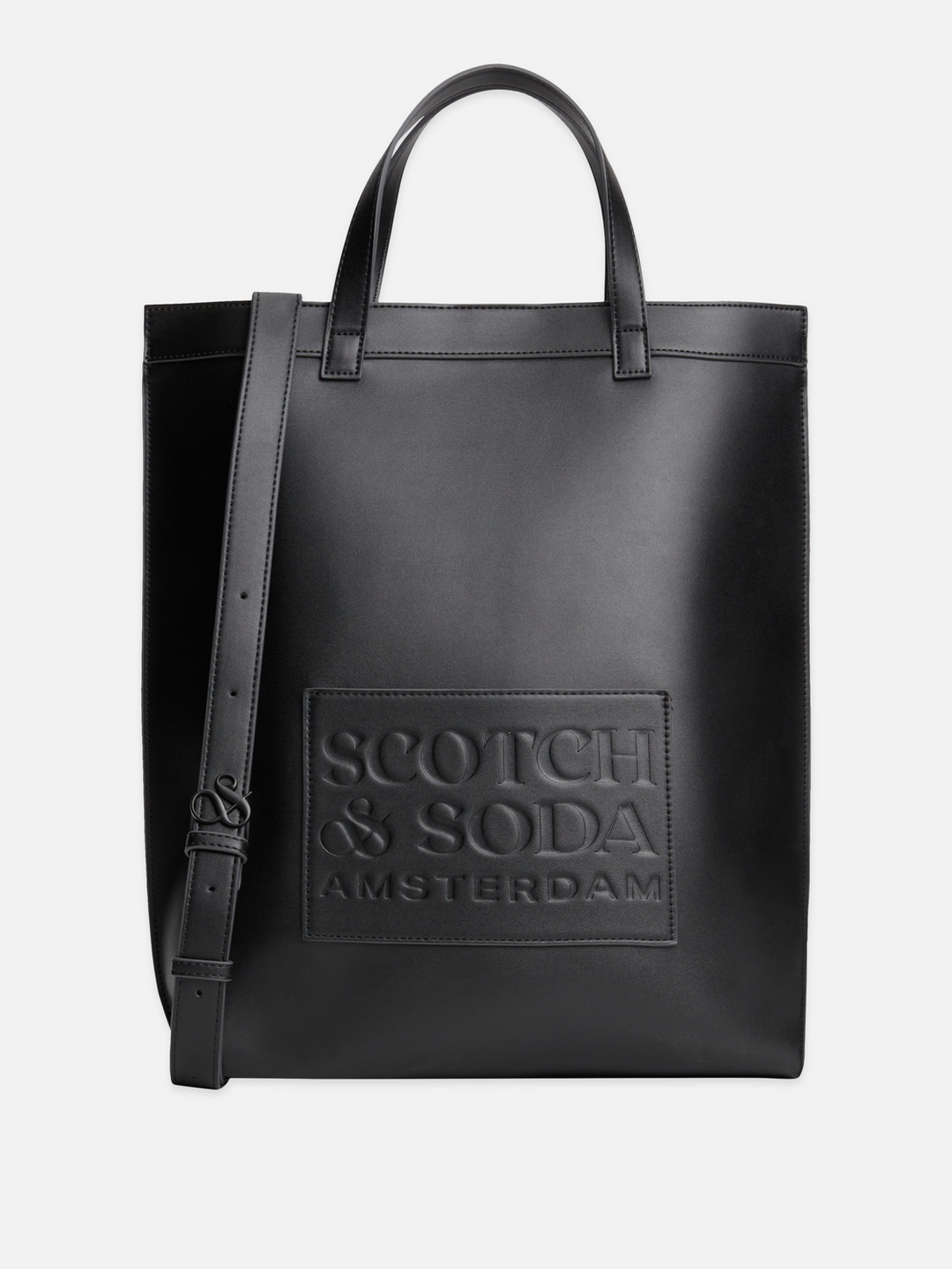 Faux Leather Embossed Tote Bag