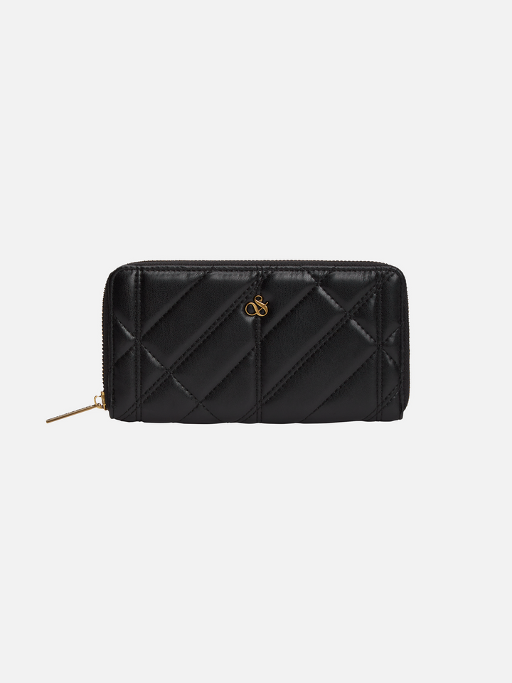 Faux Leather Zip Wallet