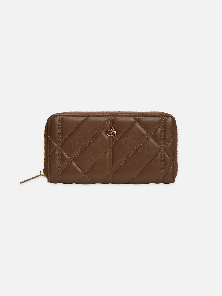 Faux Leather Zip Wallet