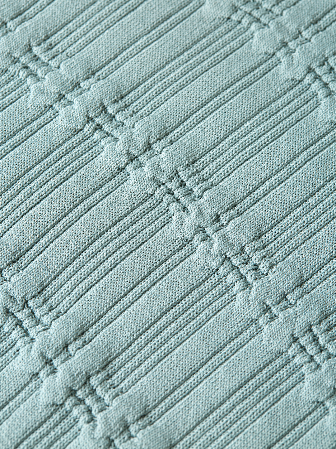 Ripple stitch fitted pullover
