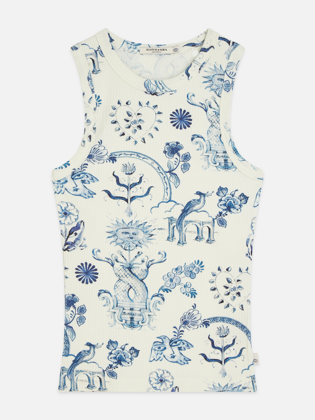 Printed rib racer tank
