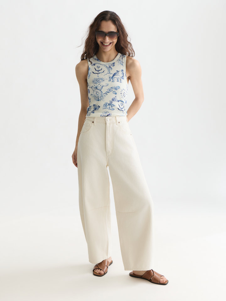 Printed rib racer tank