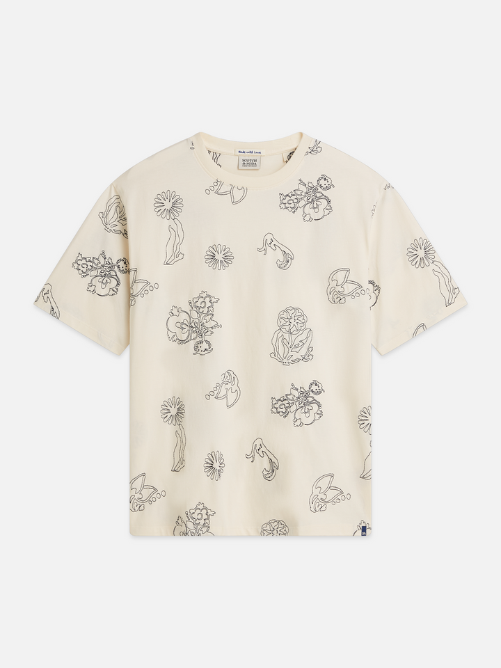 Embroidered loose-fit T-shirt