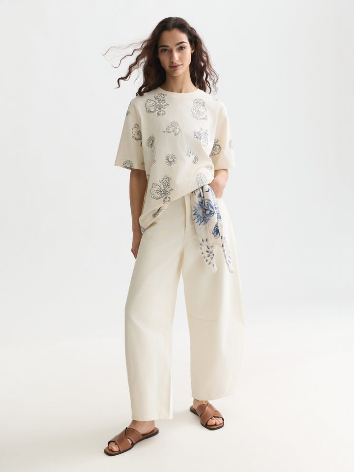 Embroidered loose-fit T-shirt