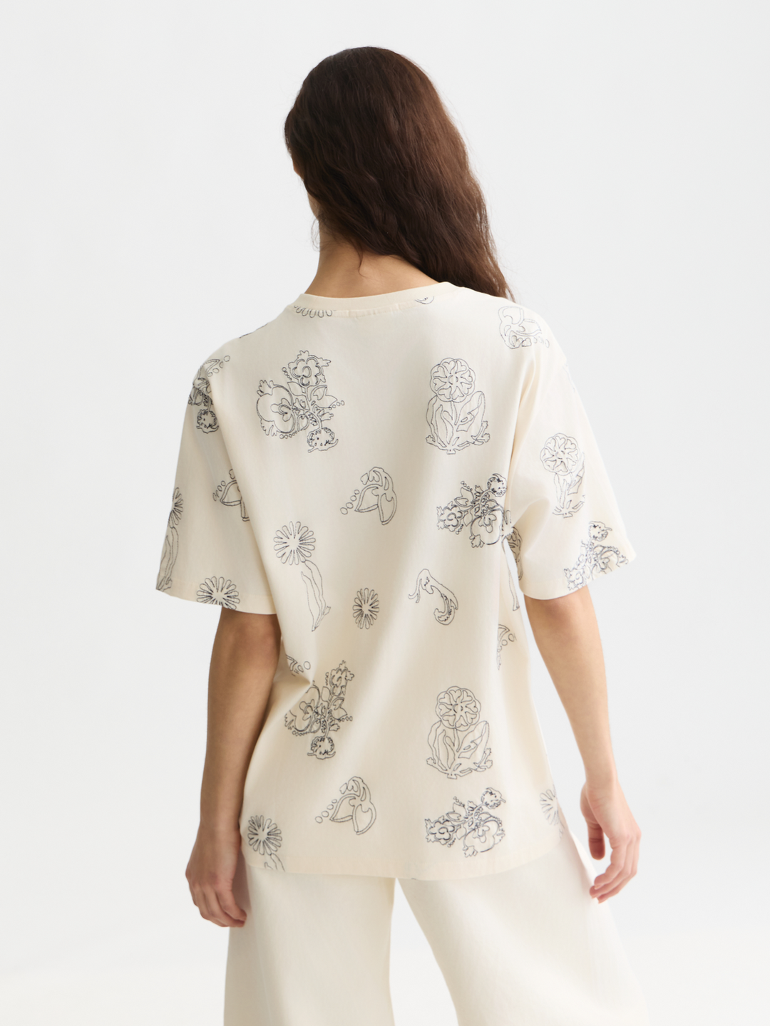 Embroidered loose-fit T-shirt