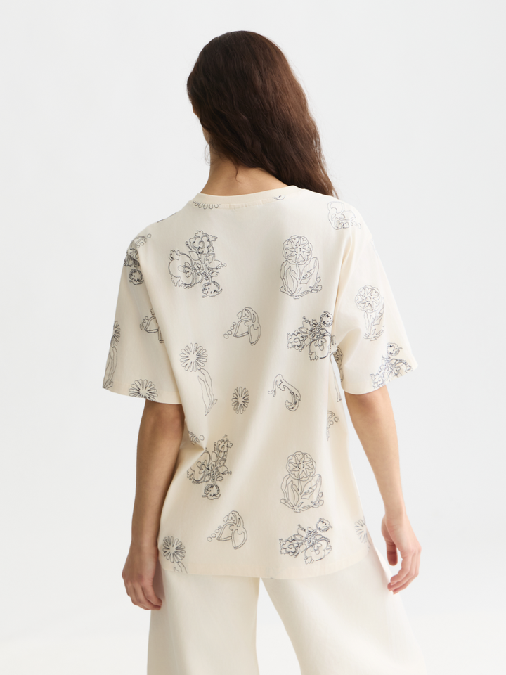 Embroidered loose-fit T-shirt