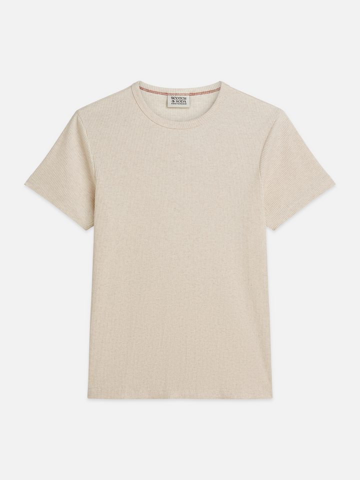 Rib regular-fit T-shirt