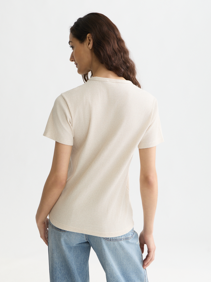 Rib regular-fit T-shirt