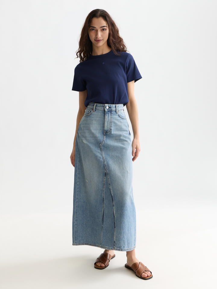 Rib regular-fit T-shirt