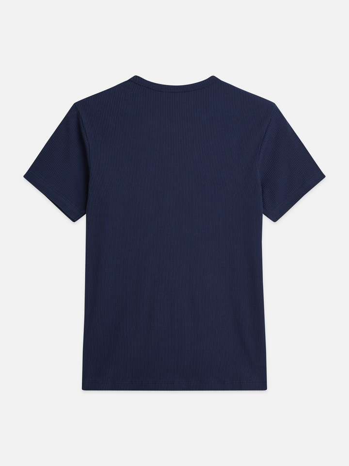 Rib regular-fit T-shirt