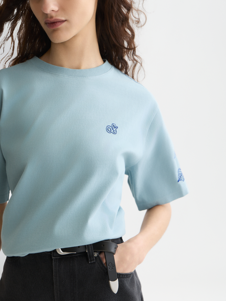 Embroidered loose-fit T-shirt